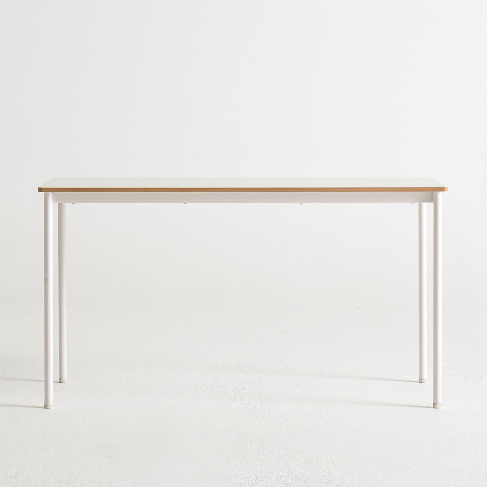 실론 슬림 베이직 컴퓨터 책상 1400mm, 화이트 - 상세 이미지 4