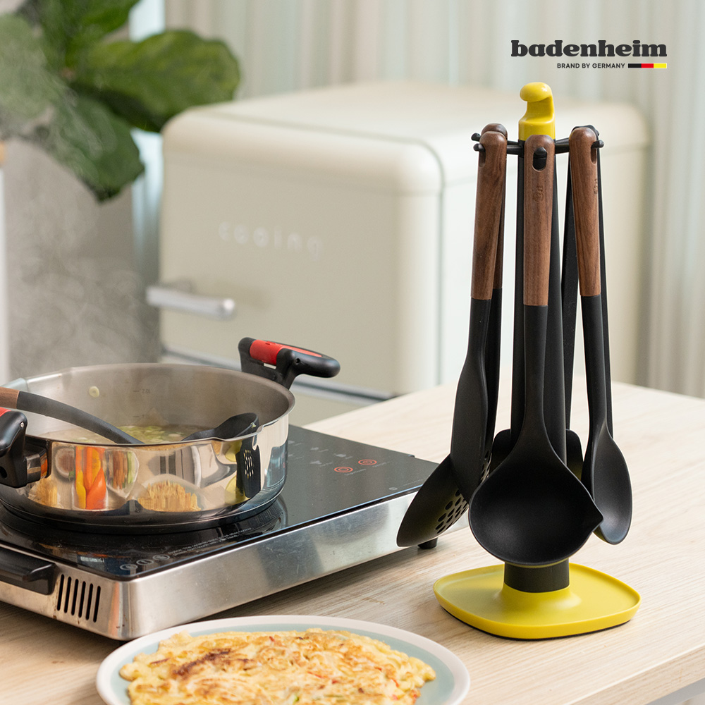 [바덴하임] 우드핸들 실리콘 조리도구 8종 풀세트