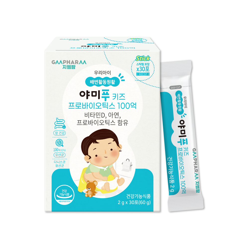 야미푸 키즈 프로바이오틱스 100억 아이 아기 베이비 어린이 유산균 30포, 1개