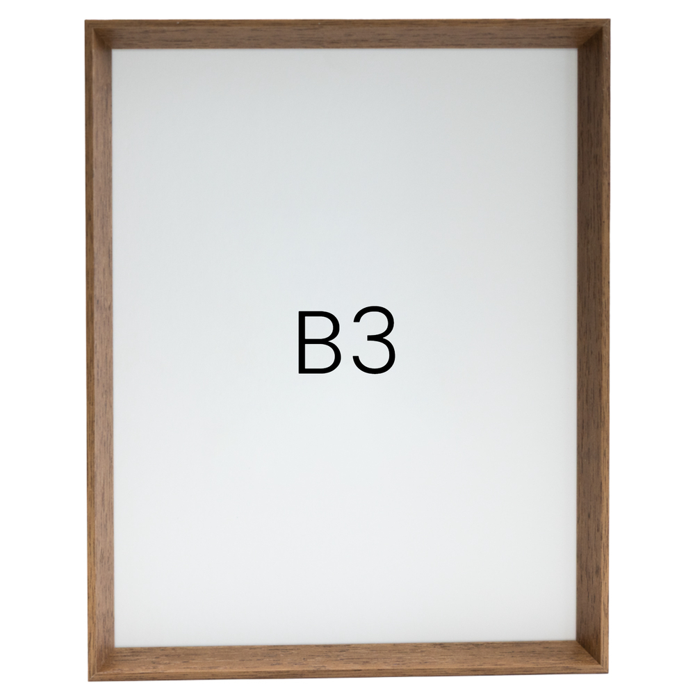 5mm트윈 원목액자 웨딩액자 그림 포스터 프레임 인테리어 B3 364x515mm, 오크 - 메인 이미지