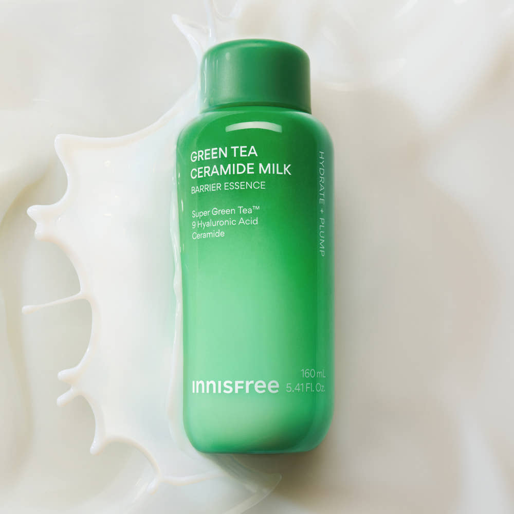 이니스프리 그린티 세라마이드 밀크 에센스 실제 사용 텍스처