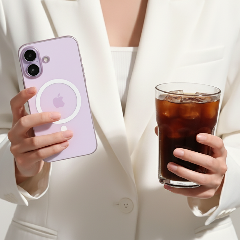 제로스킨 맥세이프 생폰 변색없는케이스 투명, 아이폰17