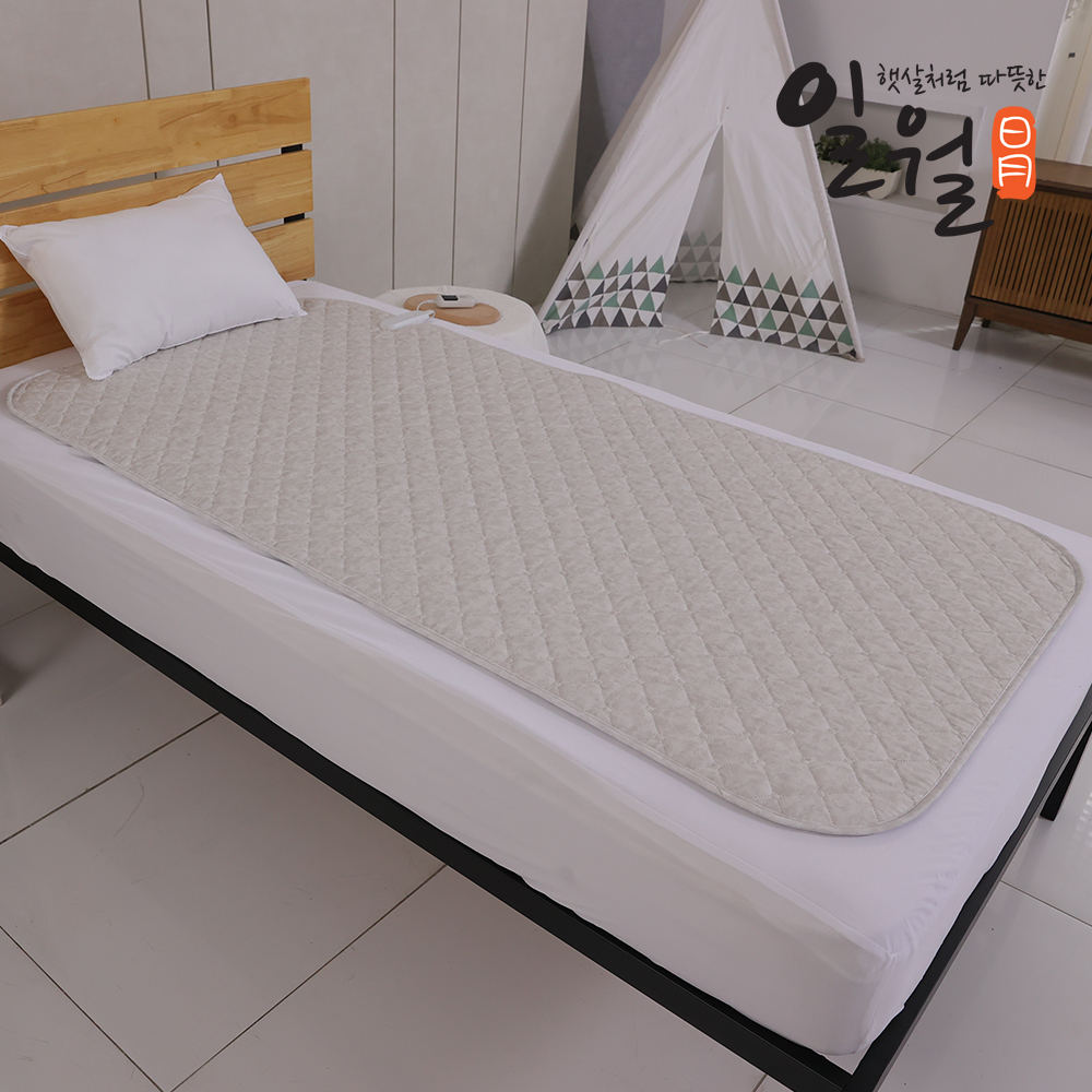 일월 전기매트 애쉬아이보리 초절전형 워셔블 탄소 카본매트 싱글