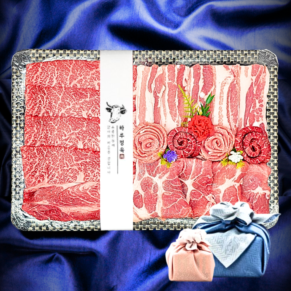 명절 한돈한우 혼합선물세트 추석 투플러스 한우세트 회사단체 선물용