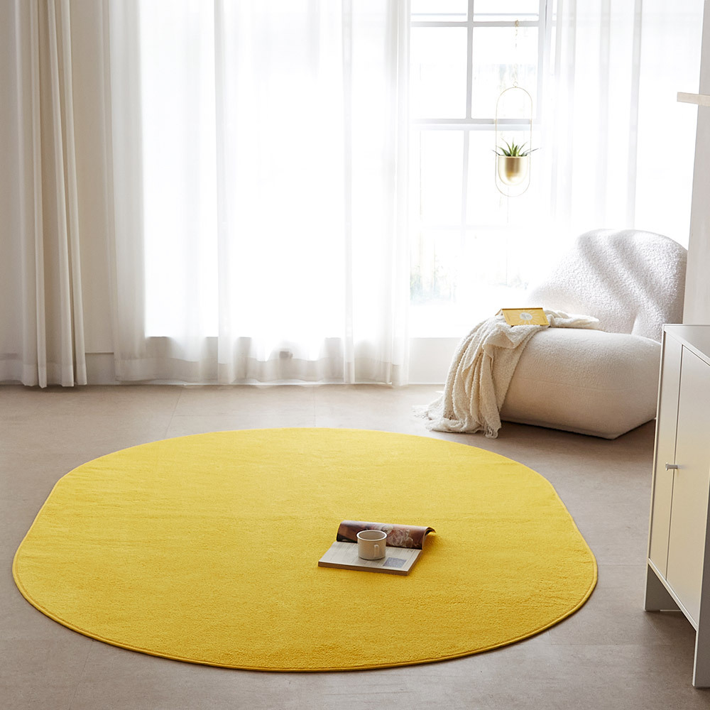 퍼보 롤리팝 러그 컬러 카페트 블루, 타원형L(200x250)