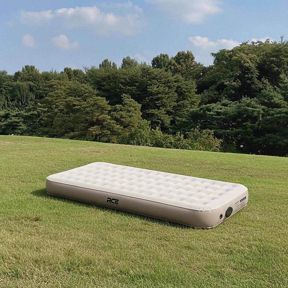 로티캠프 에어 매트 자충 캠핑 침대 매트리스 텐트 휴대용 싱글, 탄