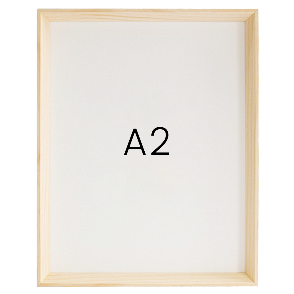 5mm트윈 원목액자 웨딩액자 그림 포스터 프레임 인테리어 A2 420x594mm, 내츄럴 - 메인 이미지