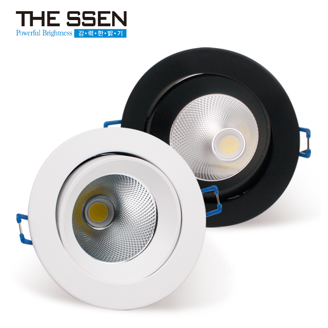 LED 다운라이트 9cm(4인치) 12W COB 직회전 프리미엄 매입등 - 상품 이미지
