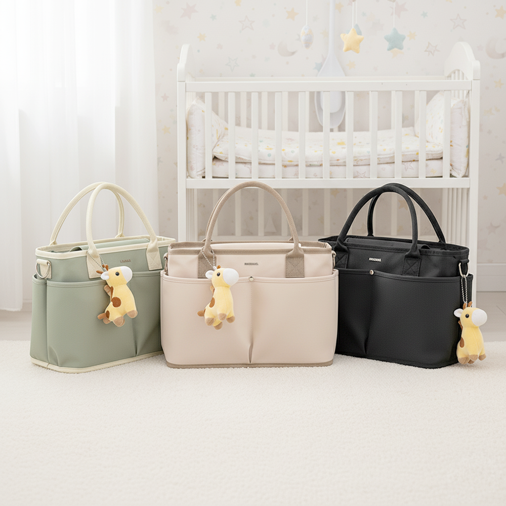 베베슬 가벼운 방수 기저귀가방 숄더백 벨크로파티션