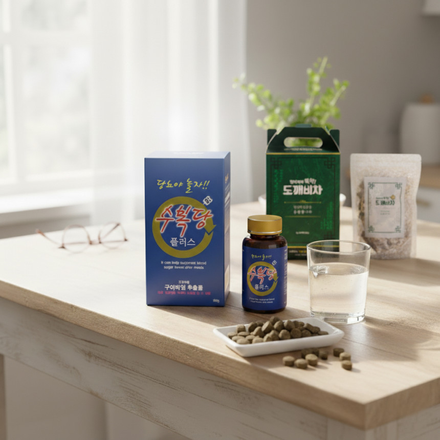 혈당상승억제 식후혈당관리 당뇨에좋은영양제 부모님선물 도깨비차 바나듐쌀 [원산지:상세설명에 표시]