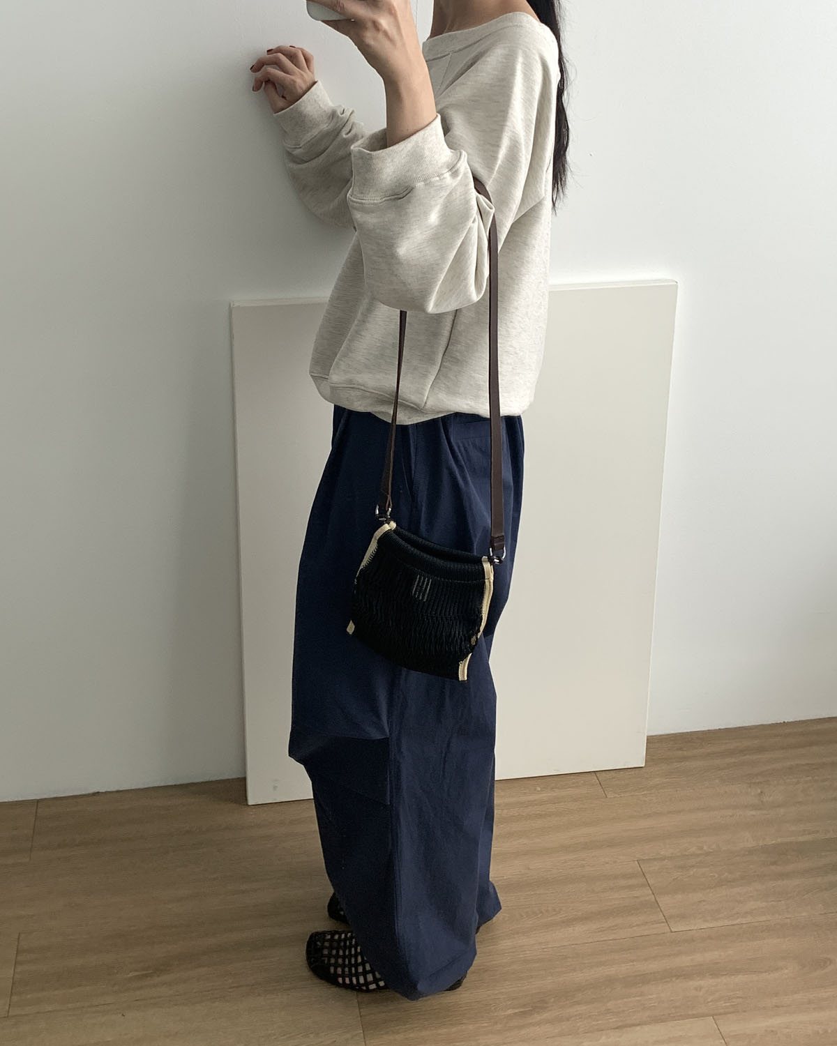 [당일발송] 바스켓 베럴핀턱 팬츠 밴딩 투웨이 핀턱 와이드바지 (2c) - 상세 이미지 2