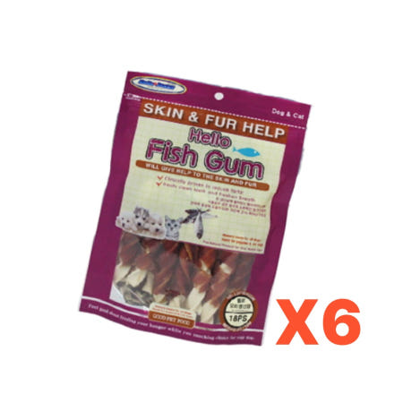 로지프로 반려견 오리 생선껌 18p x6개입 강아지껌