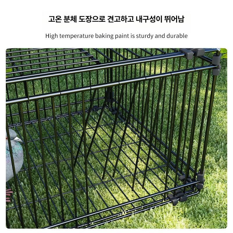 조류 트랩 까치 덫 케이지 포획 까마귀 새 비둘기 틀 60x40x26 2면충격문 - 상세 이미지 4