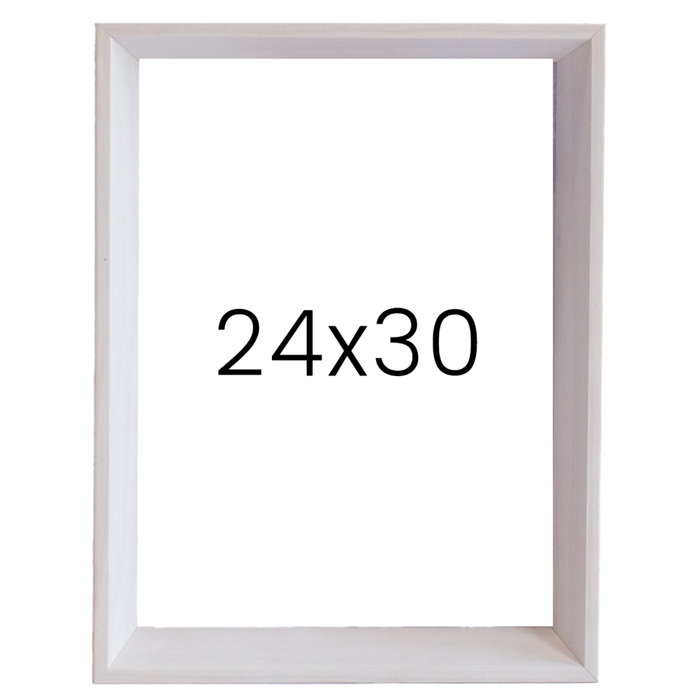 5mm트윈 원목액자 웨딩액자 그림 포스터 프레임 인테리어 24x30 609x762mm, 화이트 - 메인 이미지