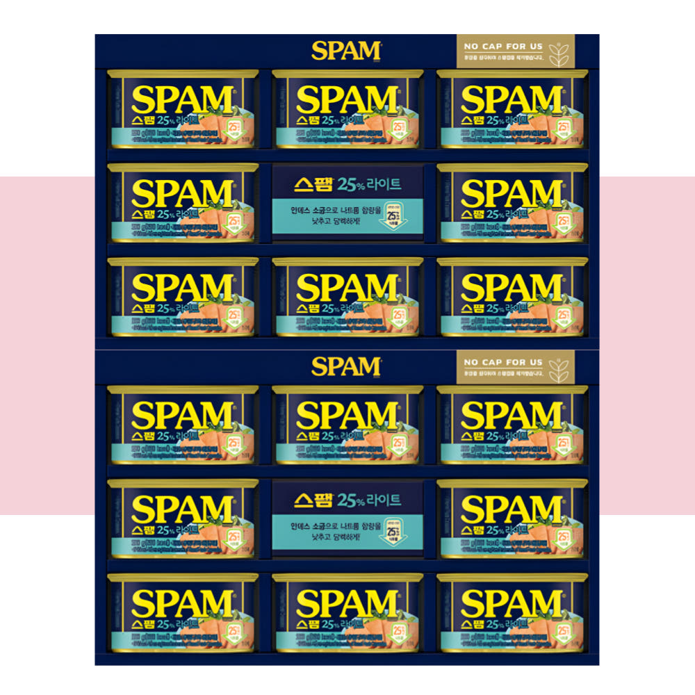 CJ스팸 라이트 12호 선물세트 2개입