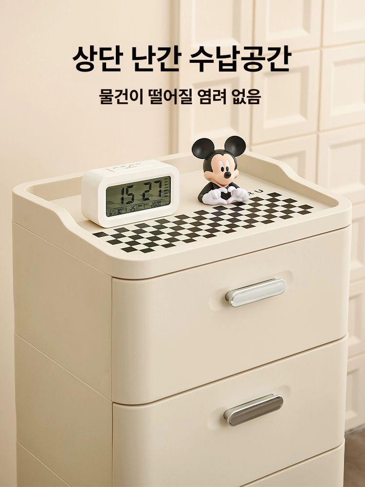 사무실 이동식 서랍장 철제 잠금장치 보관함 회사 데스크 서류함 서랍 파일 책상보조 수납장 대형 3단 35.2cm - 상세 이미지 5