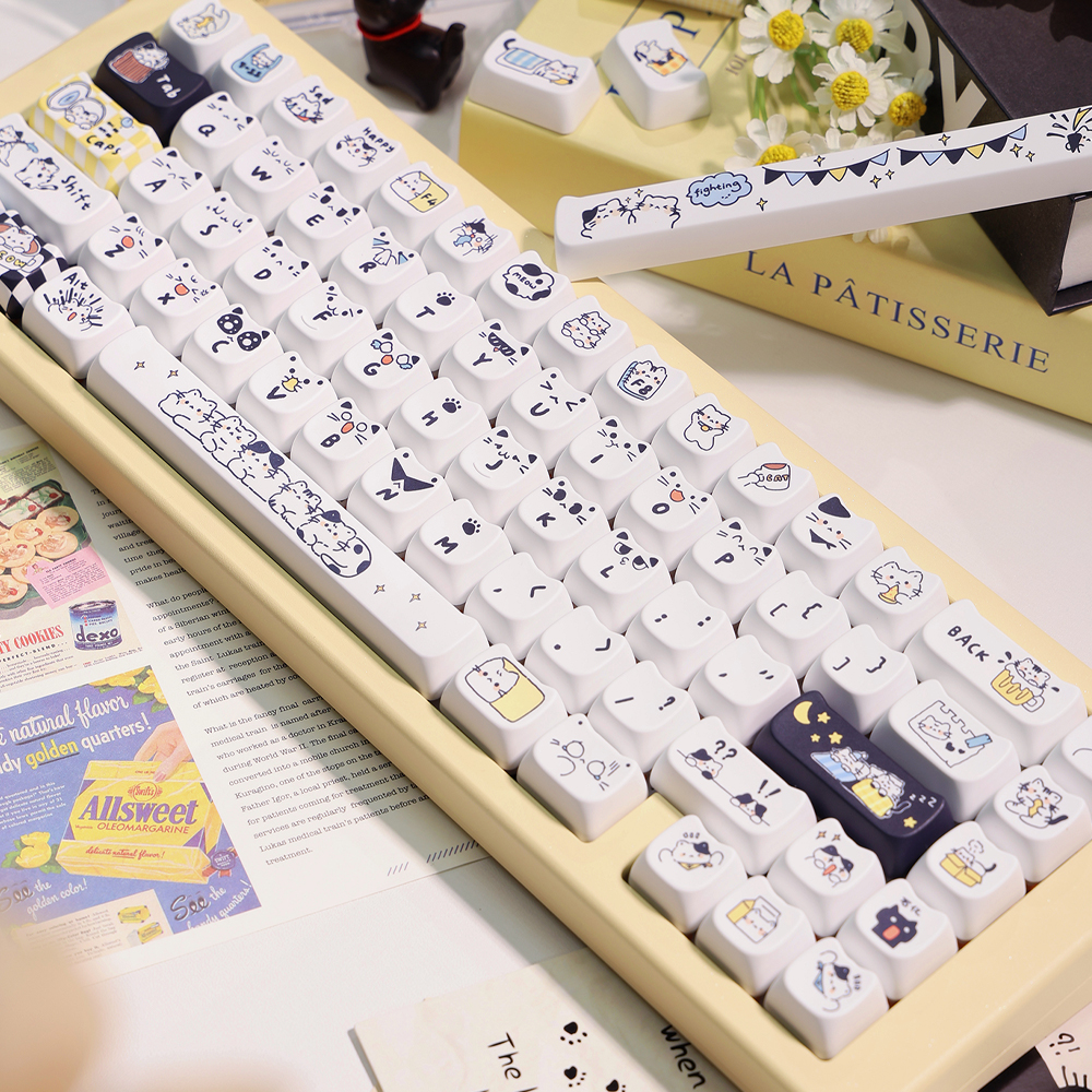 고양이키캡 Soulcat PBT 귀여운 예쁜 키캡 염료승화 고양이하루 - 상세 이미지 4