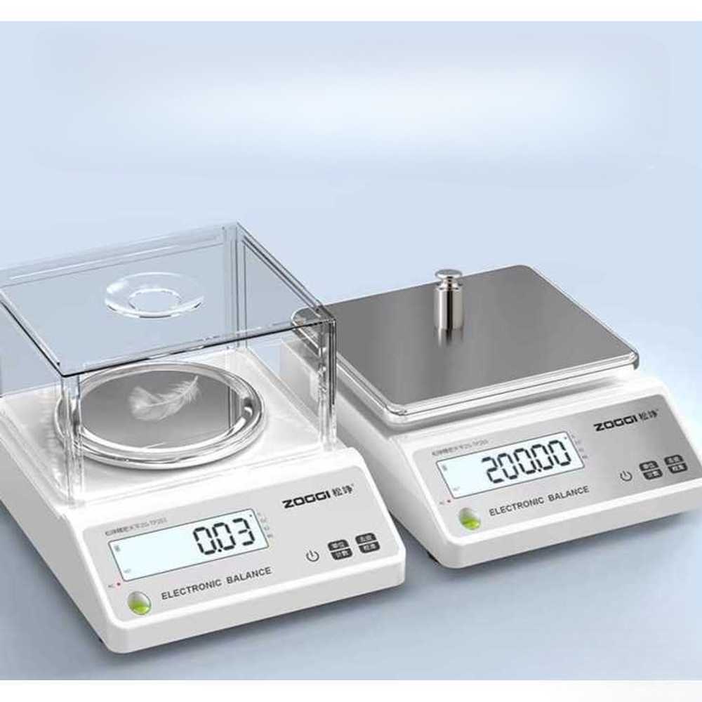 정밀 전자저울 실험실 고정밀 계량 소수점 표시 스텐 1kg/0.01g(무게 포함) - 상세 이미지 2
