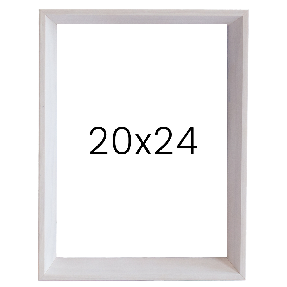 5mm트윈 원목액자 웨딩액자 그림 포스터 프레임 인테리어 20x24 508x609mm, 화이트 - 메인 이미지