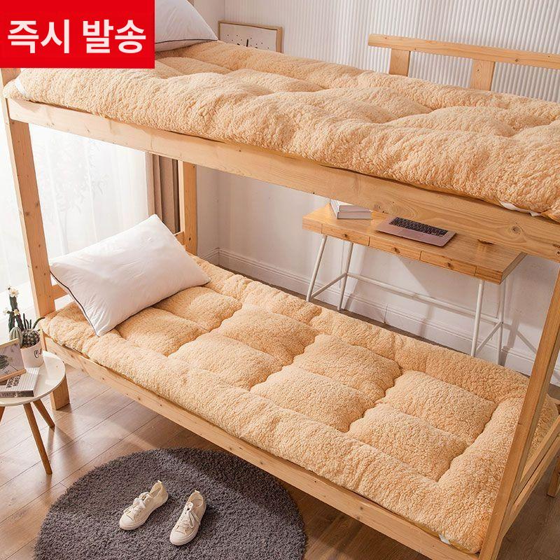 패밀리 양털 침대 워싱 침실 자녀방 거실 차박 기숙사 접이식 이불 바닥이불 라지킹 누빔 그레이 120x200cm - 상세 이미지 5