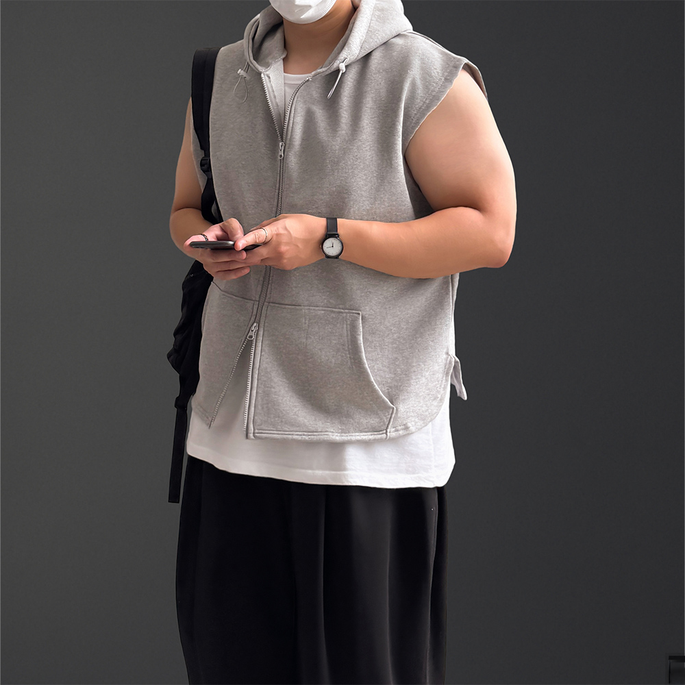 남자조끼 후드조끼 - 상세 이미지 3