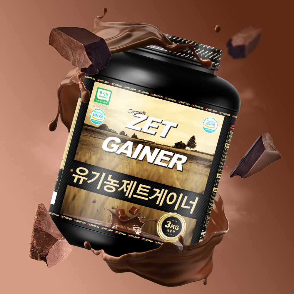 제트리션 유기농 제트게이너 3kg 오가닉 탄수화물 단백질 게이너 - 상세 이미지 2