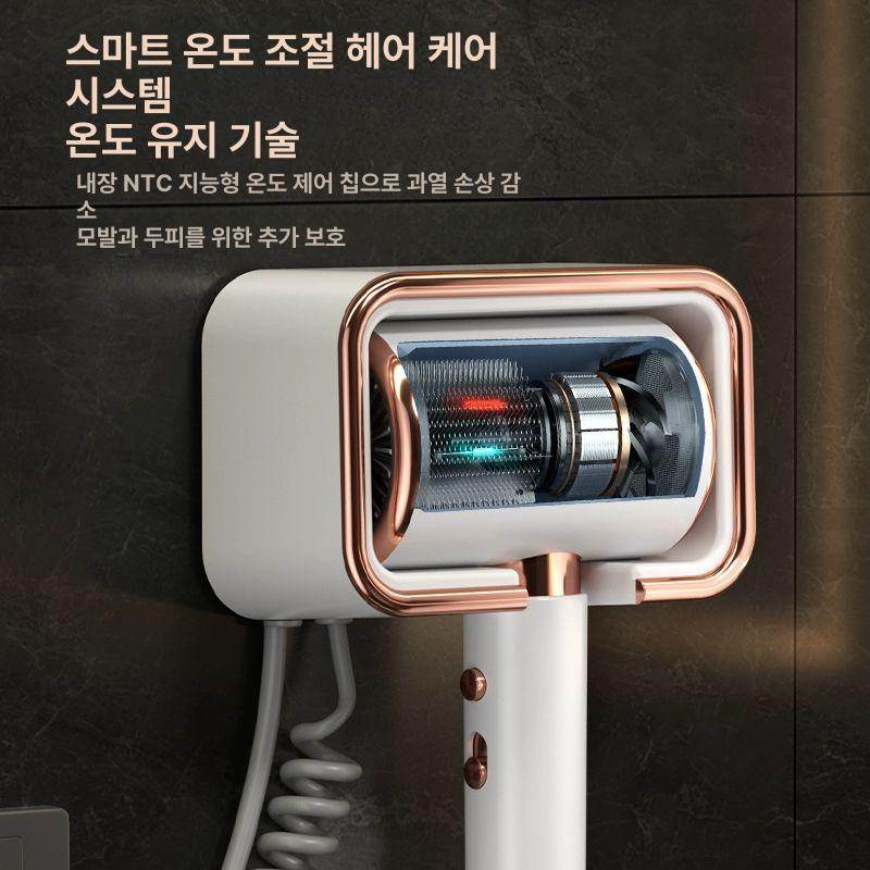 초경량 2000w 헤어 드라이어 베이지 드라이기 슬림폴드 접이식 저소음 가벼운 골드 A - 상세 이미지 4