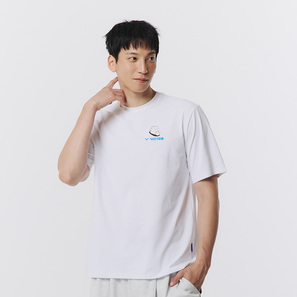 빅터 VICTOR 남녀공용 오버핏 반팔 티셔츠 VT25CTO208U 배드민턴 탁구 스쿼시 스포츠웨어 - 상품 이미지