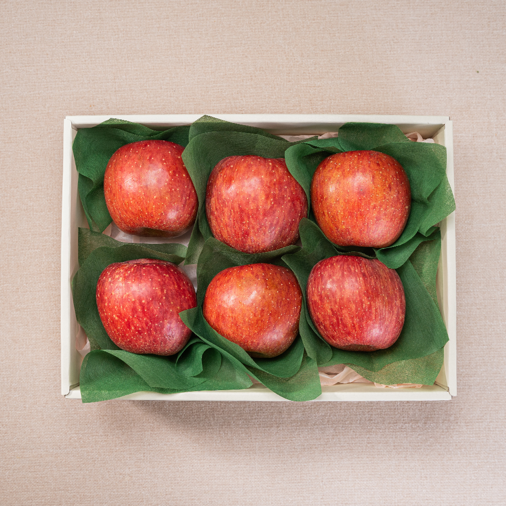 [추석 과일 선물세트] 청담온 프리미엄 홍로 사과 6과 [보자기 포장서비스 포함]
