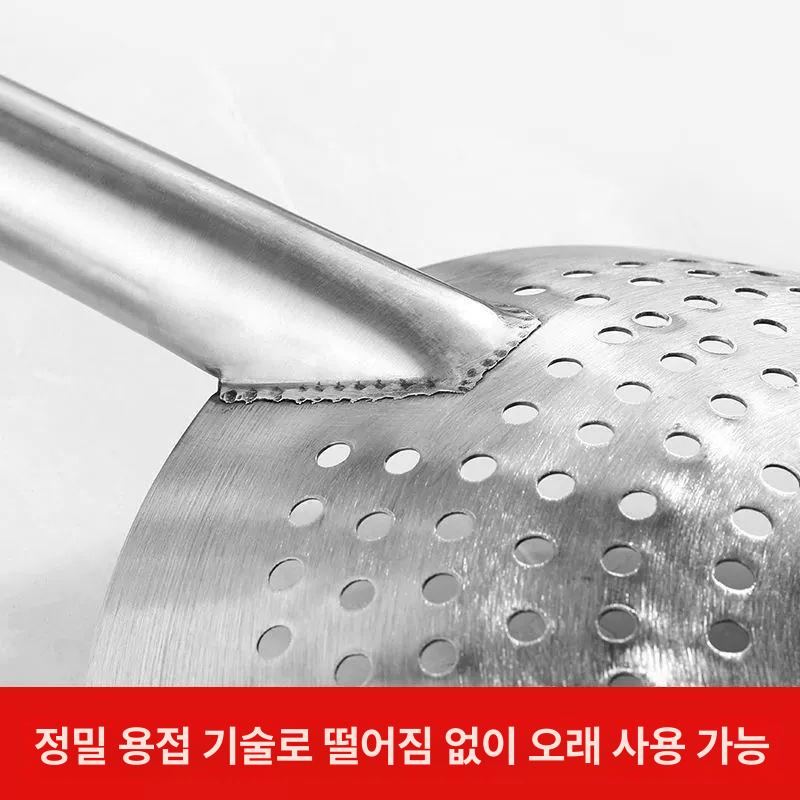 업소용 스텐 타공 채반 식당 콩들 스테인레스채반 바구니 채망 찜기판 만두채반 늘셋 두꺼운 식품급 사각 손잡이 11.5cm - 상세 이미지 5