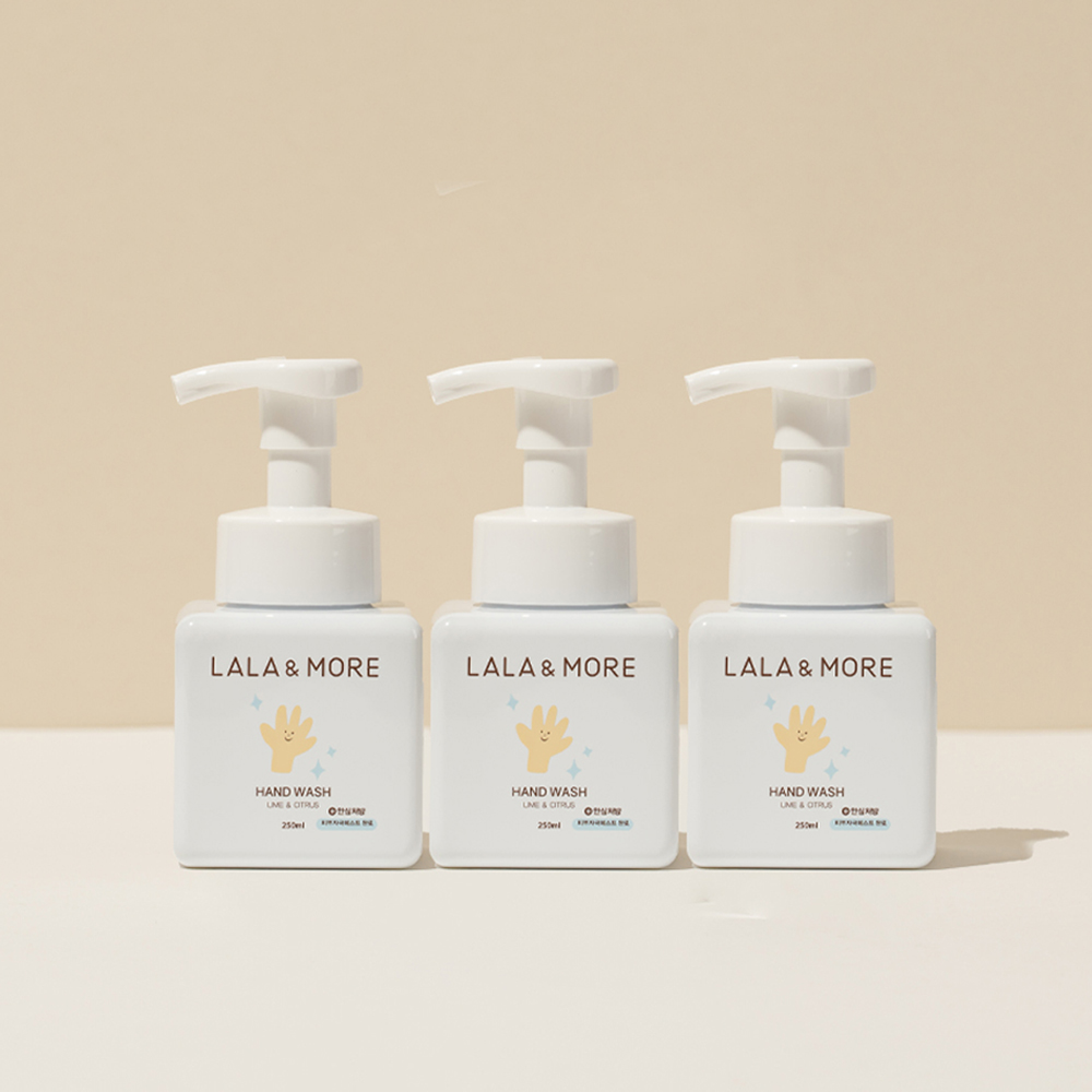 라라앤모어 비건 퍼퓸 핸드워시 손세정제 250ml 3개 라임시트러스향