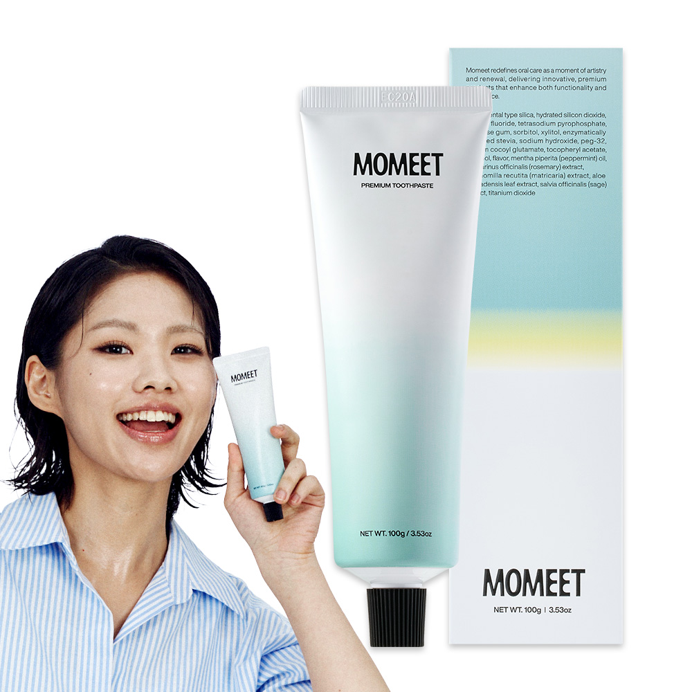 모밋 미백 치약 화이트닝 불소 천연 계면활성제 100g, 1개 - 상품 이미지