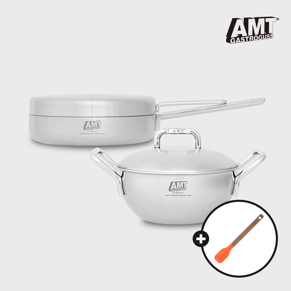 AMT 316Ti 통5중 2종세트(양수웍20+프로와이드팬22cm) - 메인 이미지