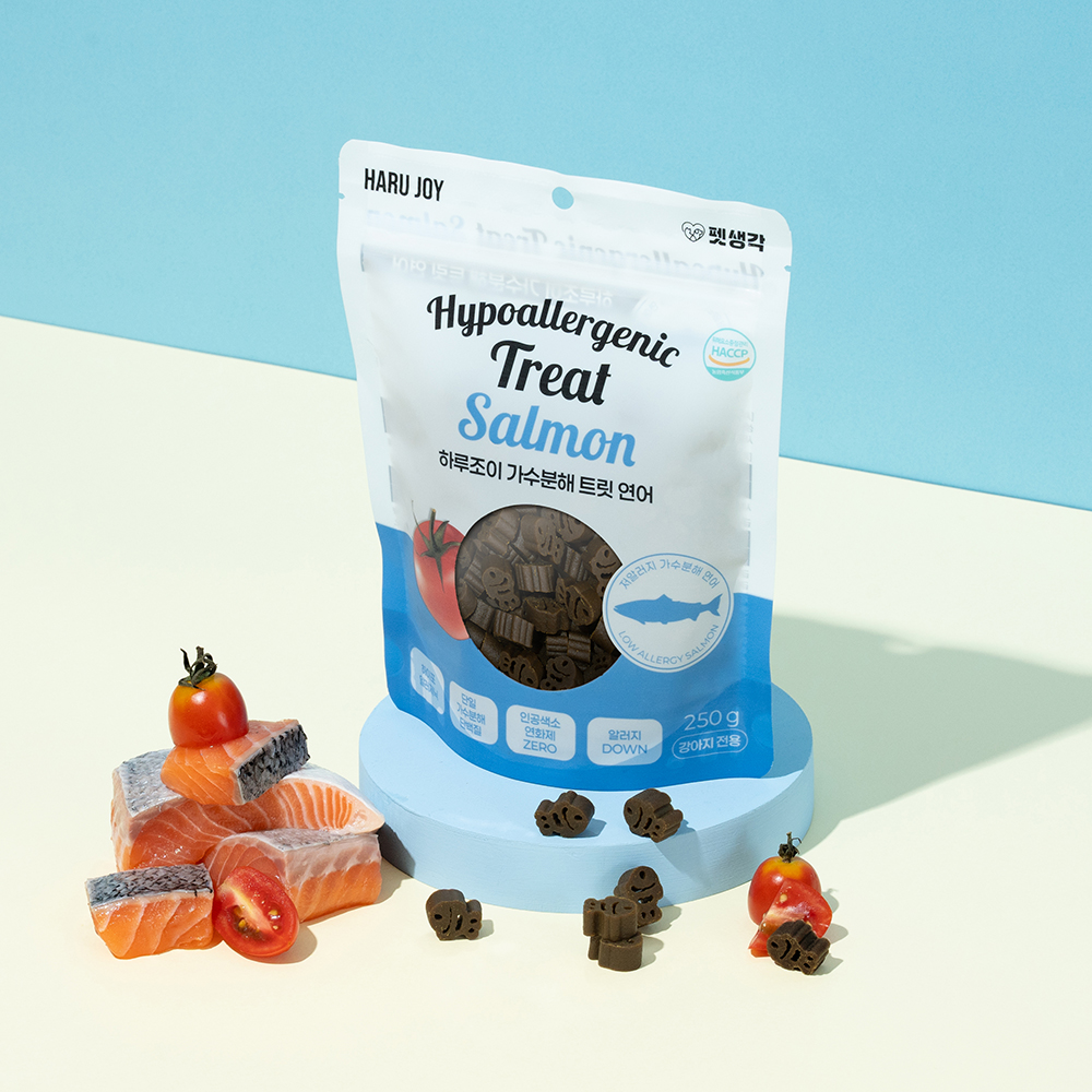 펫생각 연어 가수분해 강아지 간식 미니트릿 알러지 노즈워크 다이어트 훈련 250g, 1개