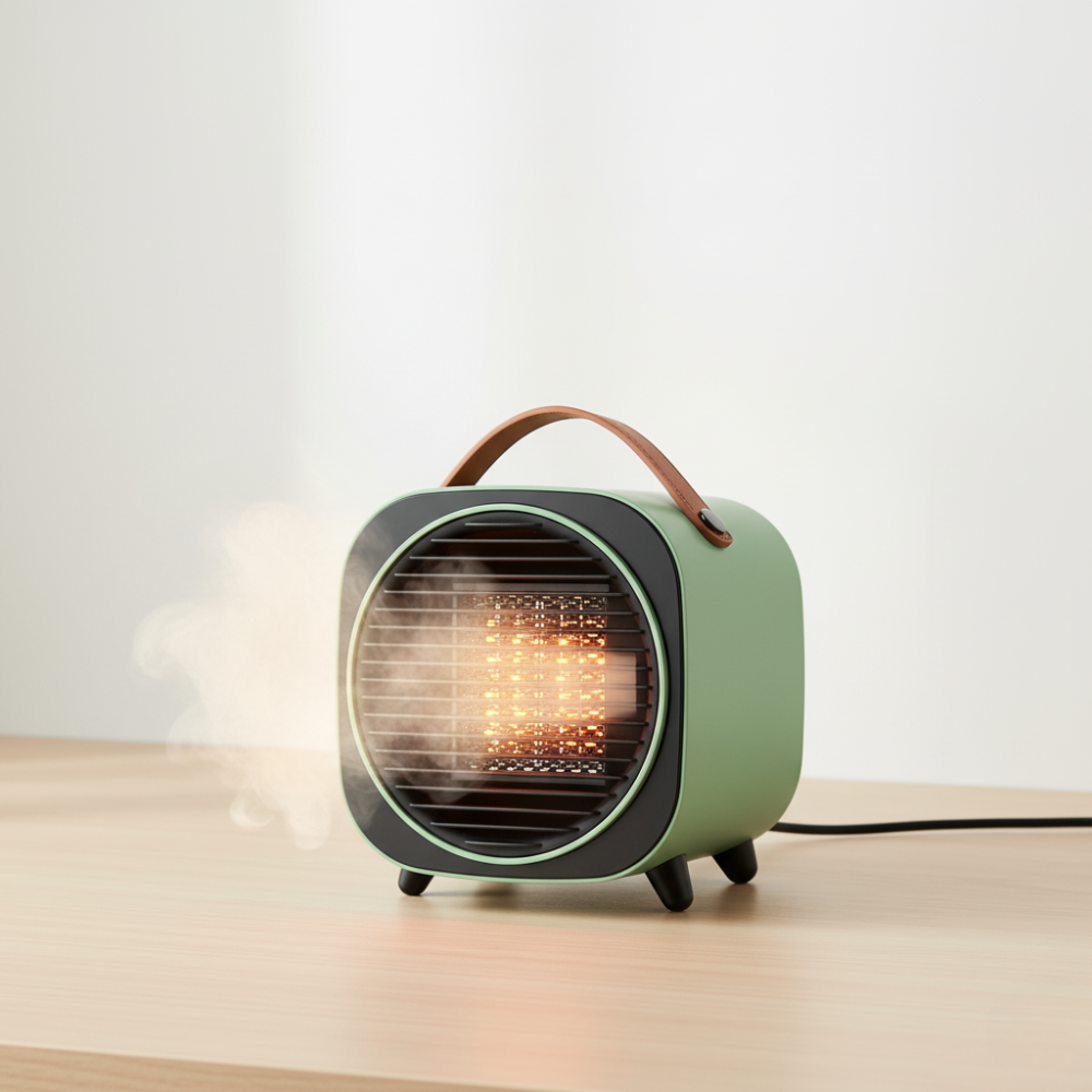 소형 전기 히터 난방기 캠핑용 미니 온풍기 원룸용 - 상세 이미지 2