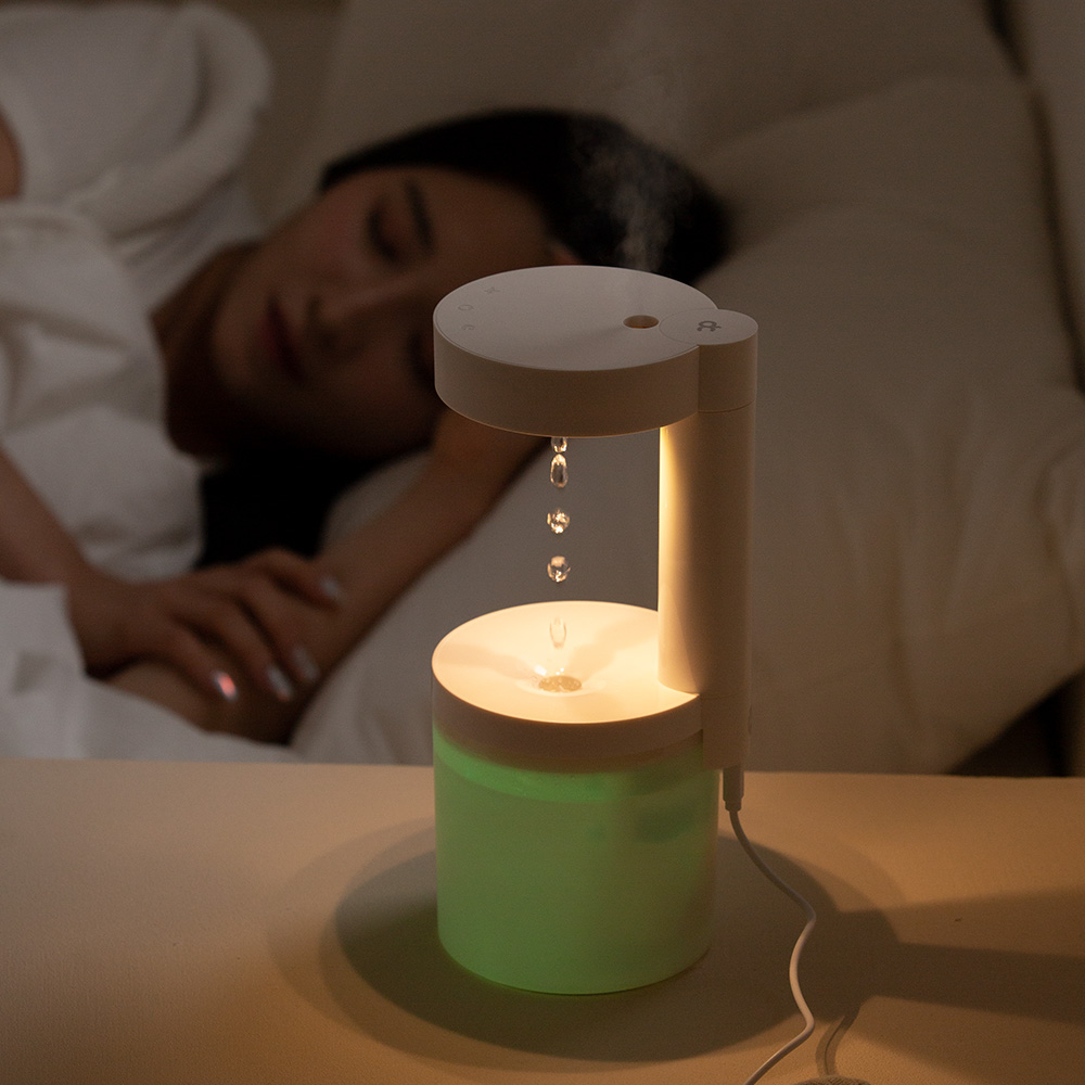 탁상용 무드등 미니 거꾸로 가습기 통세척 무소음 사무실