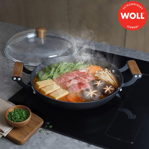 woll 전골냄비 캠핑 무쇠 독일 전골 냄비 부대찌개 24cm - 메인 이미지