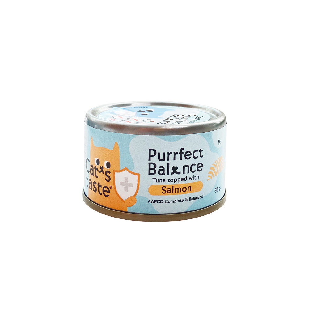 캣츠테이스트 퍼팩트 발란스 주식캔 참치+연어, 85g, 1개 - 상품 이미지