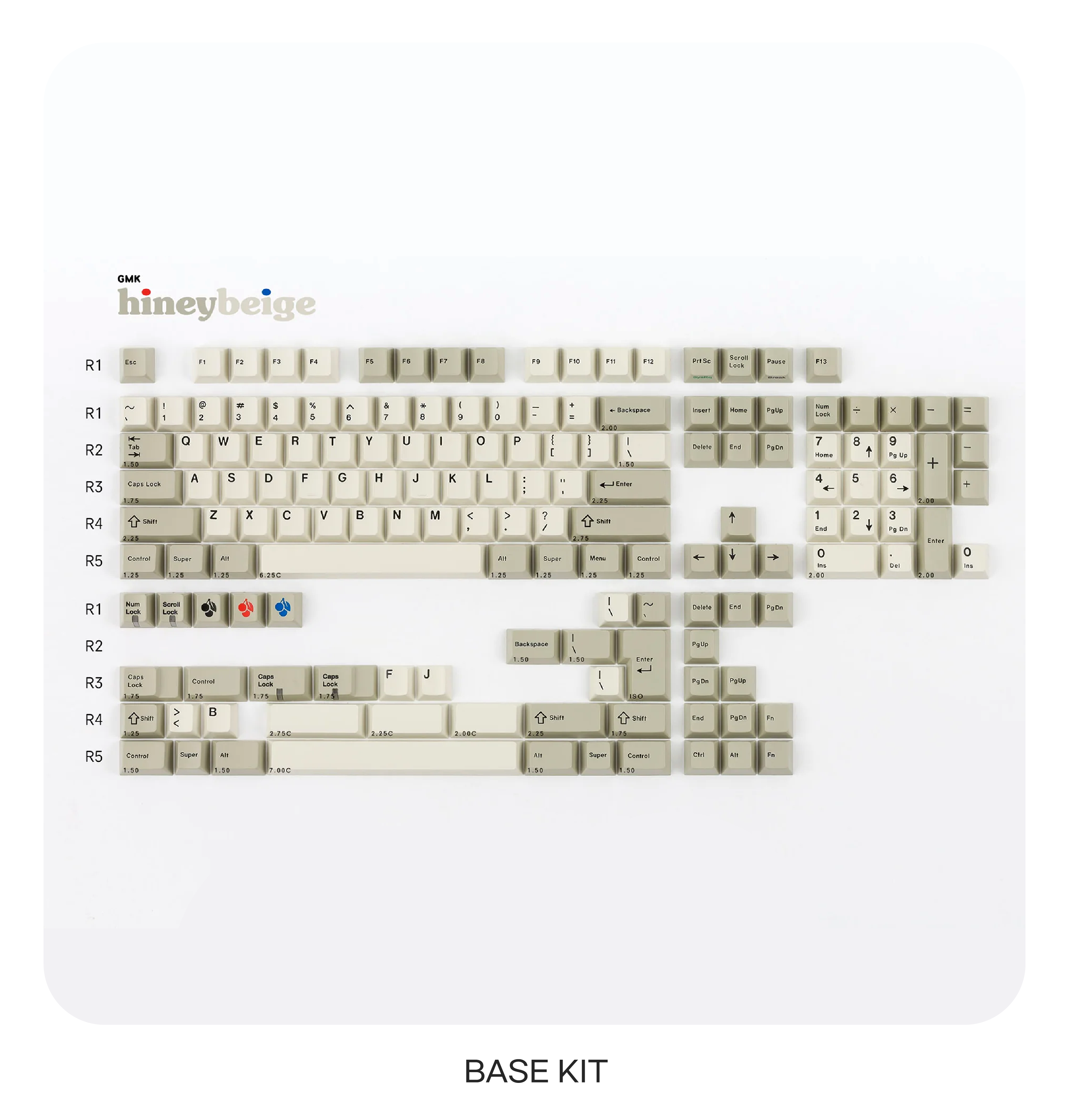 GMK CYL Hineybeige 키캡 베이스킷 - 메인 이미지