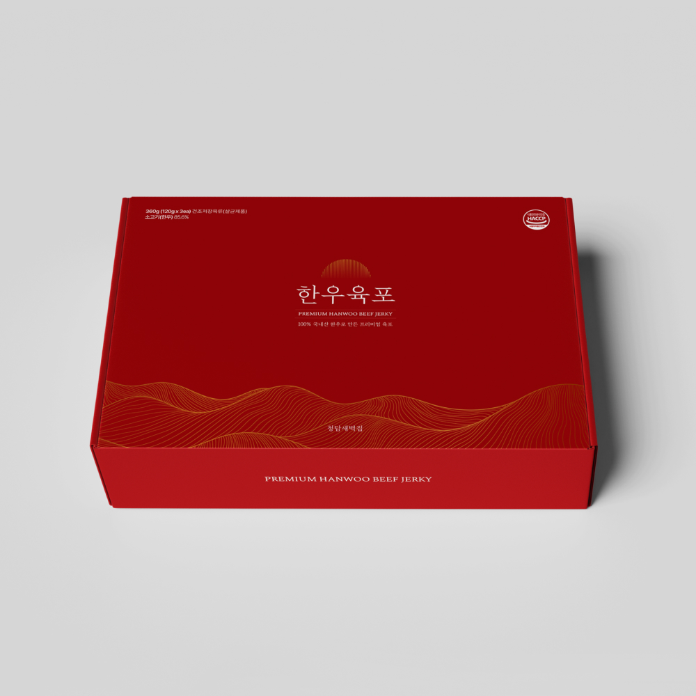 청담새벽집 한우 육포 선물 세트 120g, 3개 - 상품 이미지