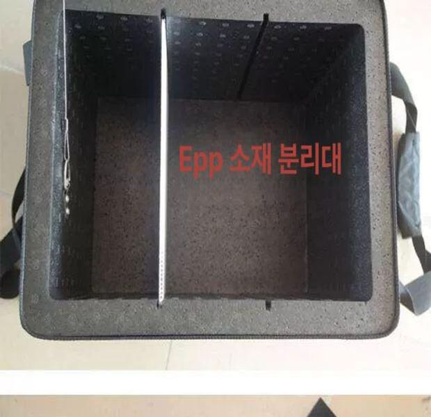 파티션 가방 배달 프리미엄 고정 칸막이 배달통내부재 18L 블랙 폼 박스 격막 - 상세 이미지 4