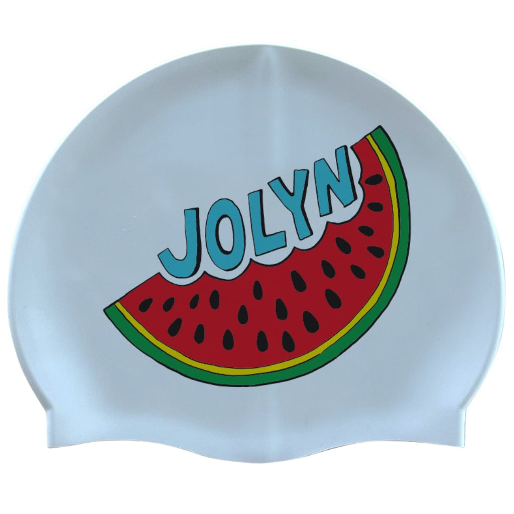 졸린 수박 실리콘 수모 수영모자 Jolyn Silicone Swim Cap - Chomp - 메인 이미지