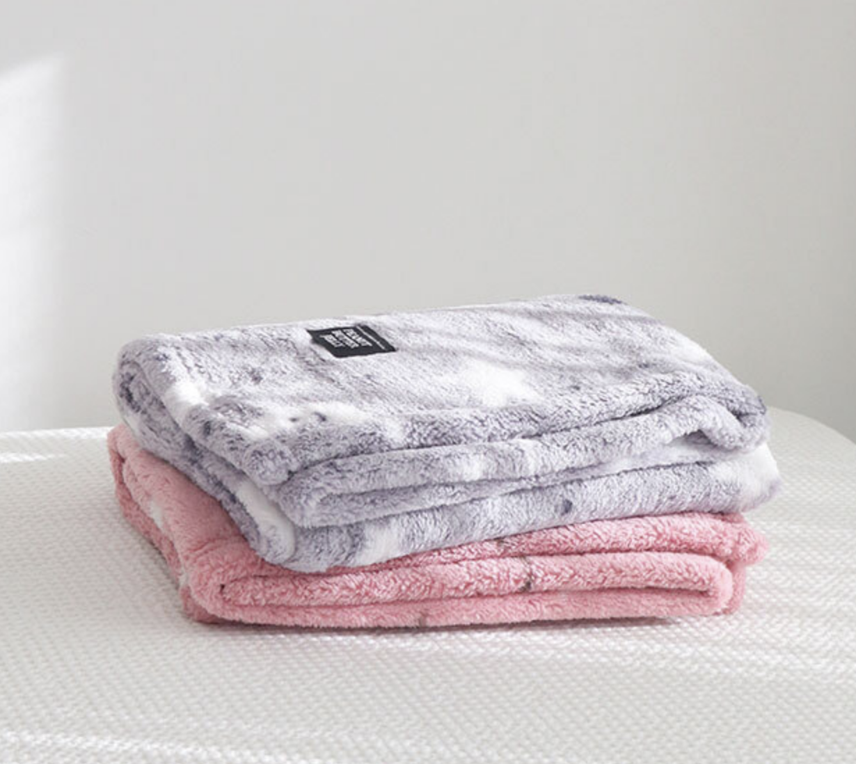 피넛버터젤리 플러피 극세사 포근 블랭킷 담요 S 70x100