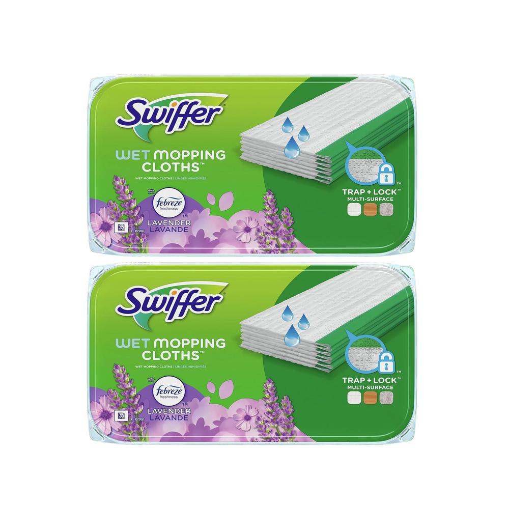 스위퍼 웻젯 리필 패드 물청소포 패브리즈 라벤더 WetJet 12개입 (2개) - 상품 이미지