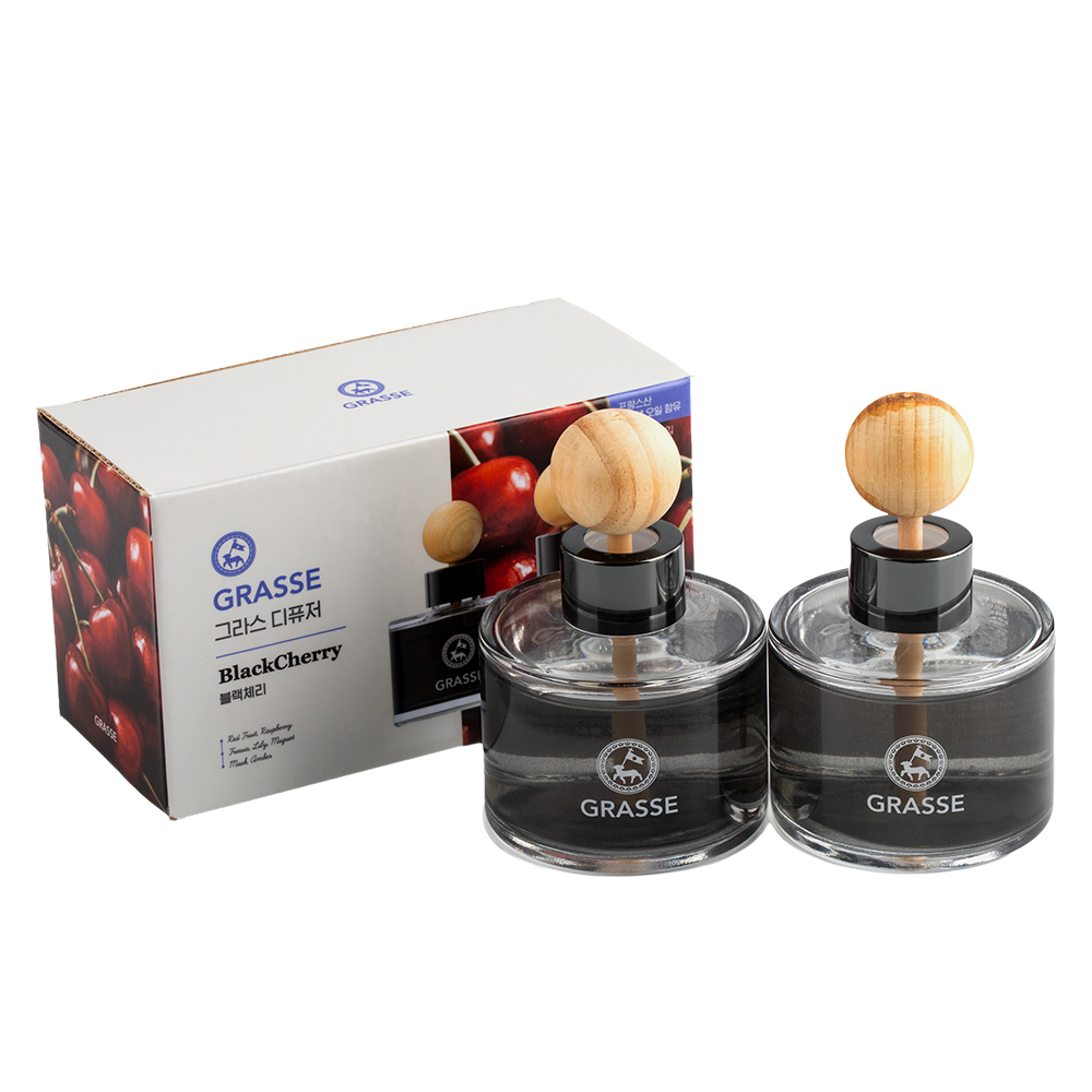 [불스원]그라스 차량용 방향제 디퓨저 세트 우디, 95ml, 2개