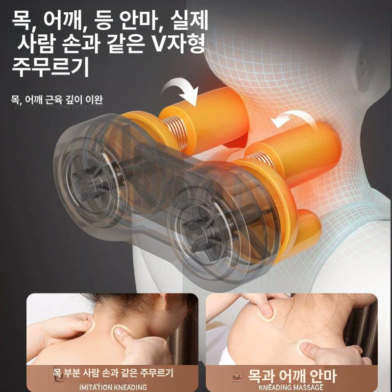 가정용 안마의자 서재 학생 전신마사지 소파 마사지기 브라운 6버튼 방식+9단계 모드+3단계 - 상세 이미지 4