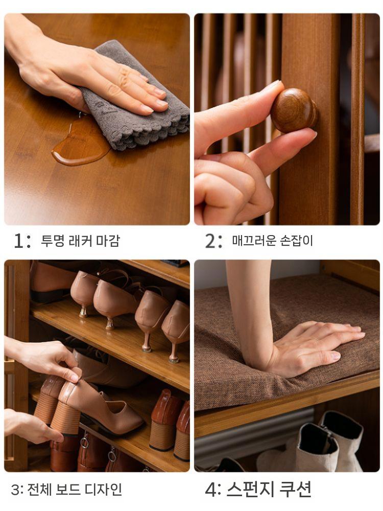 우드 수납장 원목 진열장 정리함 쇼케이스 소형 싱글 도어 이미지 6