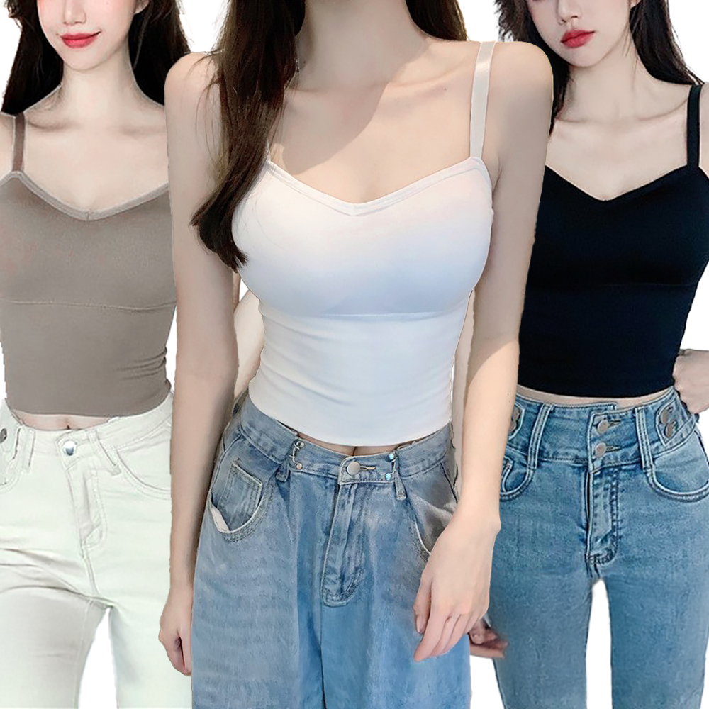 아나웨어 스포츠브라 요가 브라탑 스포츠 캡내장 크롭 브라렛 노와이어 끈나시 - 상품 이미지