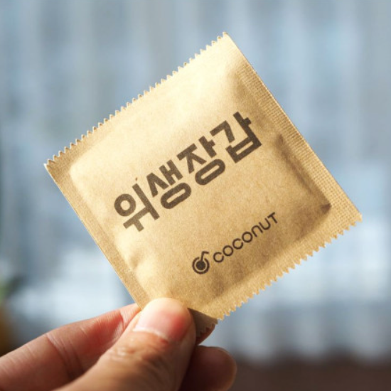 식당 일회용장갑 비닐 개별포장 요리 위생장갑 100팩 - 메인 이미지