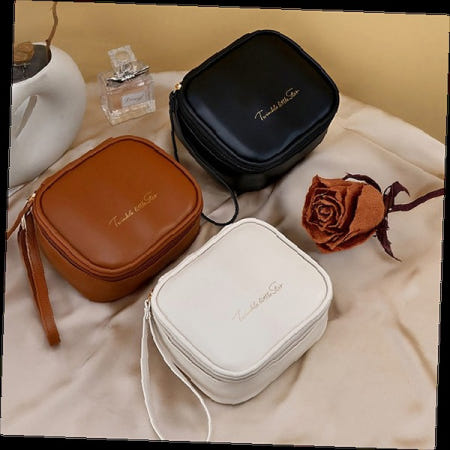 화장품 파우치 여행 메이크업 소품 케이스 휴대용 깔끔한